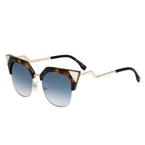 FENDI Iridia Mirrored Cat-Eye Subglasses